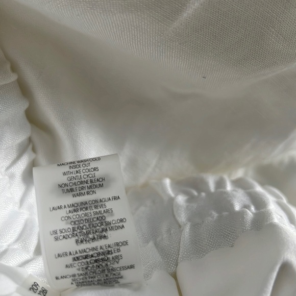 KARL LAGERFELD PARIS Linen Straight Leg Drawstring Joggers - Picture 10 of 12